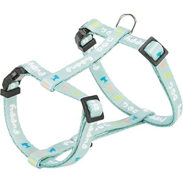 Harnais pour chiots - TRIXIE - Junior - Réglable - Laisse incluse - Couleur menthe