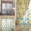 Peony Pattern Curtains Tulle Sheer Modern or Living Room Bedroom Windows Panel Balcony Decor
