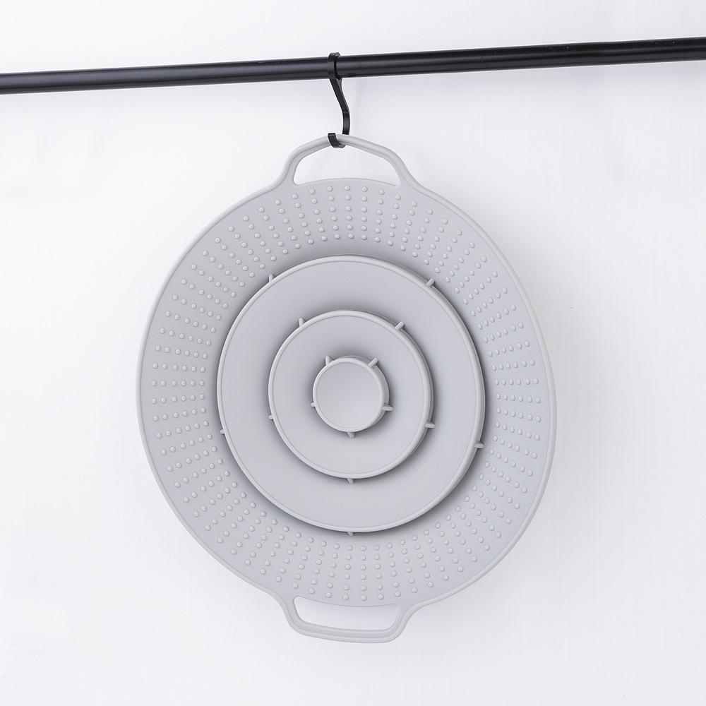 Silikon Überlaufschutz Topfdeckel, Überlaufschutz zum Kochen von Reisbrei, Spritzschutz und Kochschutz, Verdickter Sandtopfdeckel, Küche