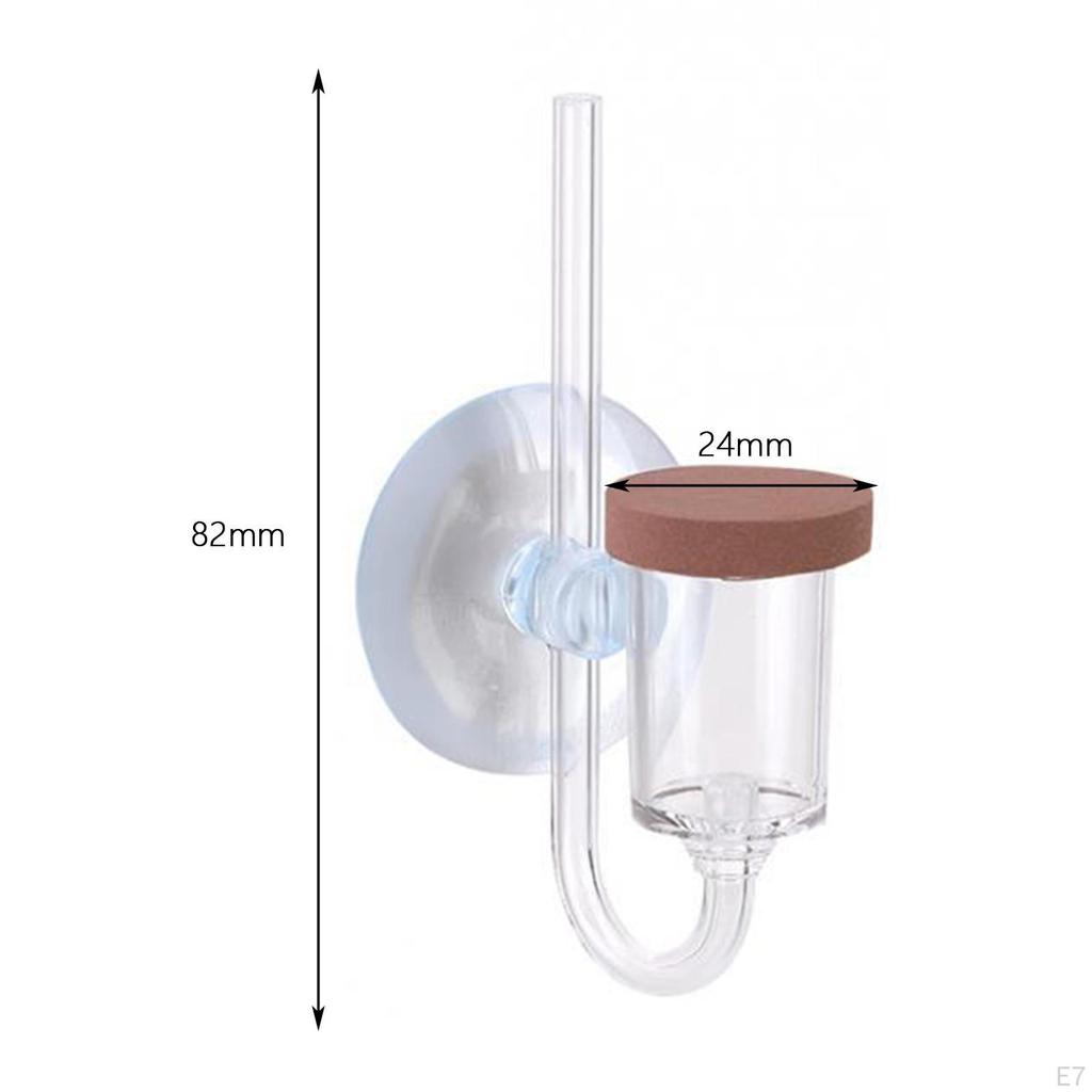 Aquarium Air Diffuser Carbon Dioxide Refiner Clear Small CO2 Bubble Marker for Glass Water