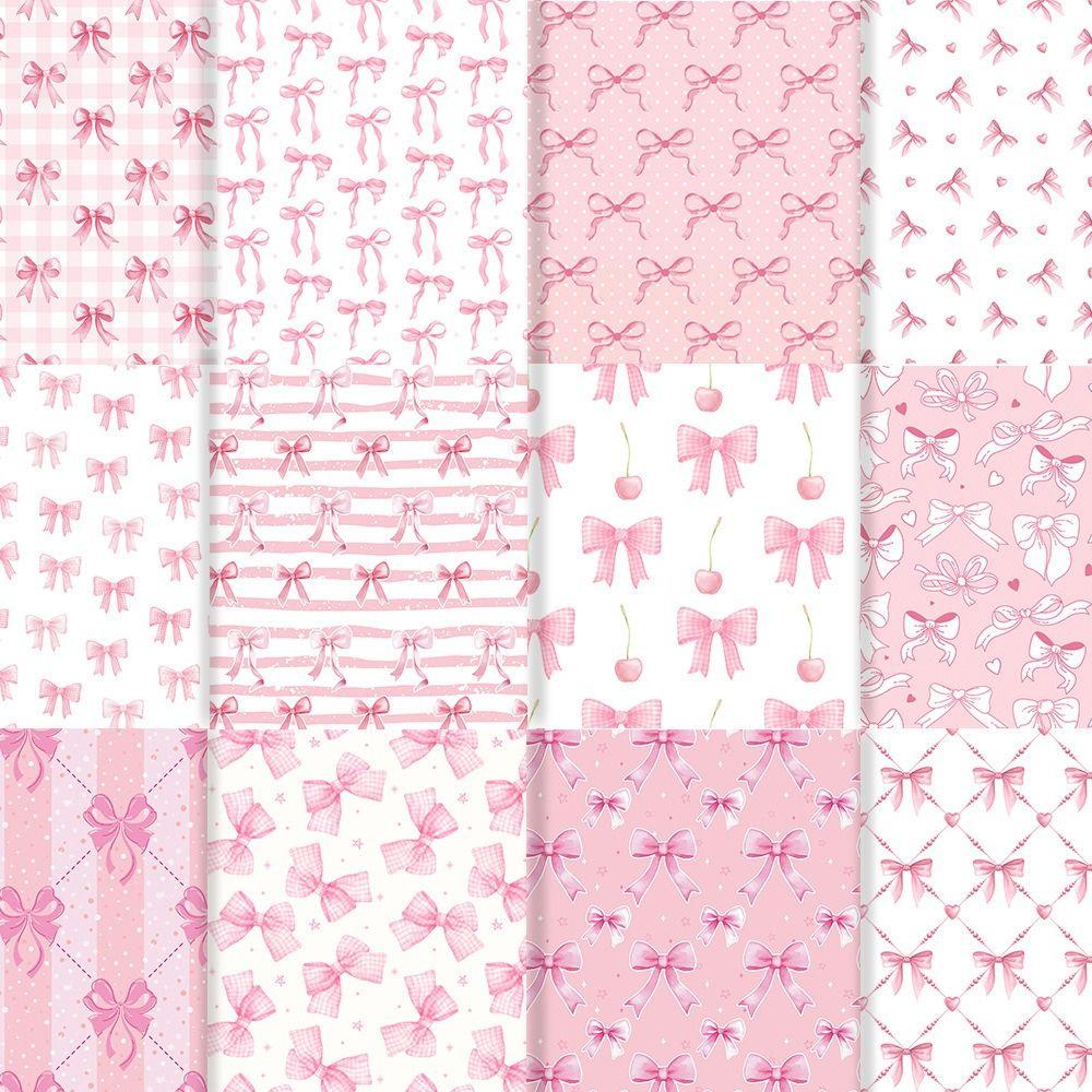 24pcs Waterproof Bow Wrapping Paper Gift Craft Paper  Birthday Party Decoration