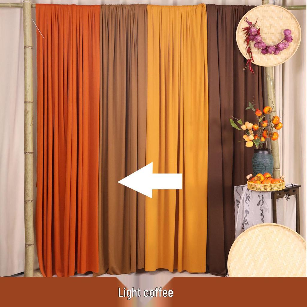 Autumn Harvest Orange Yarn Curtain for Kindergarten Nature Corner Decoration