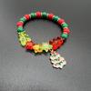 Hand Decoration Acrylic Beaded Bracelet Cute Letter Elastic Bracelet Christmas Bracelets  Women