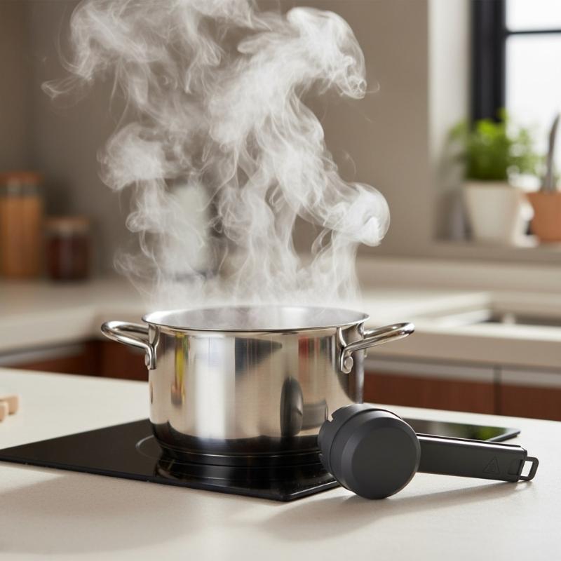 Practical Kitchen Steam Redirector Prevents Heat Damage To Wall Cabinets Surfaces Cookware Steam Diverter