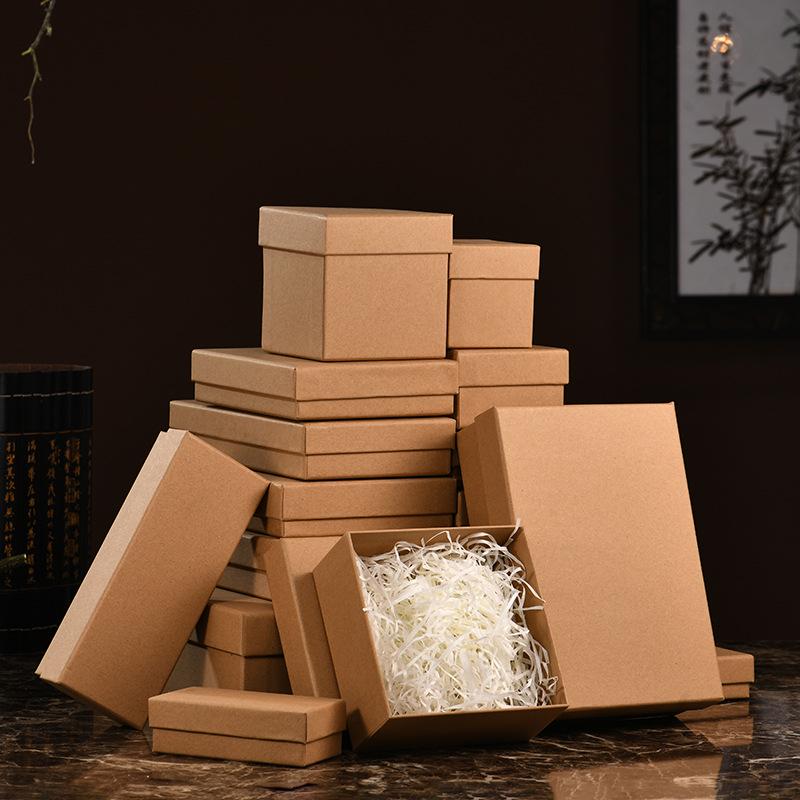 Pure Kraft Paper Gift Box for Lipstick, Perfume, Essential Oils, and Aromatherapy Packaging