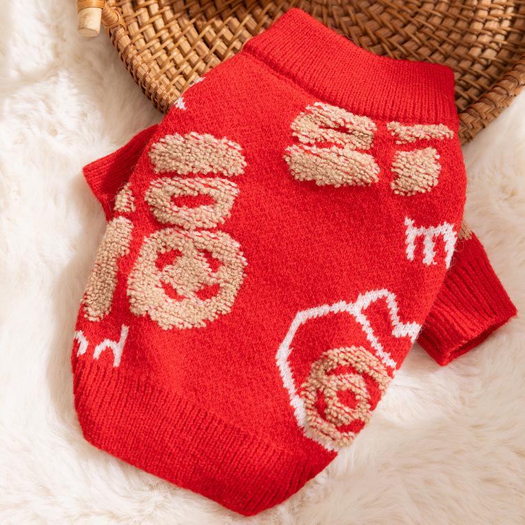Cozy Striped Faux Mink Sweater for Small/Medium Dogs & Cats - Autumn/Winter Pet Apparel