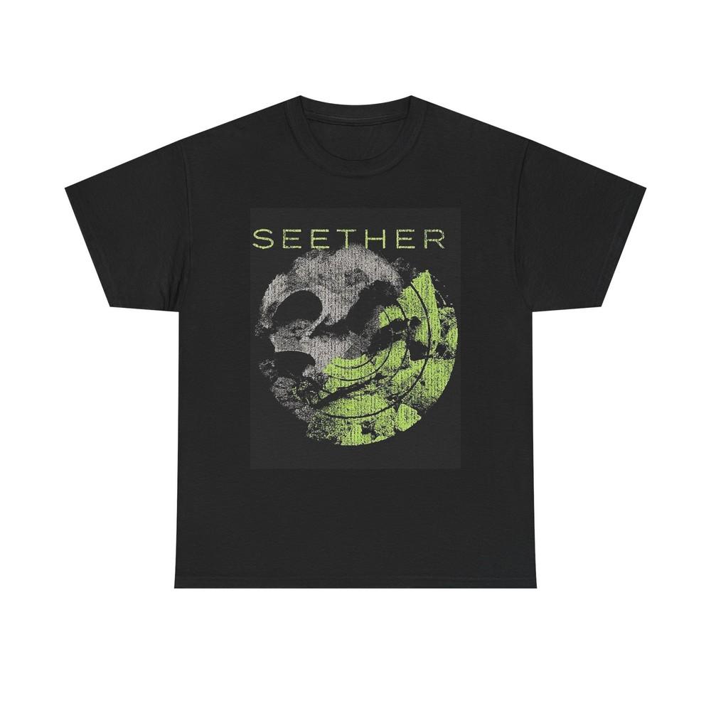 Seether Graphic T Shirt Rock Band Merch ART Unisex Heavy Cotton Tee Unisex T-Shirt XL