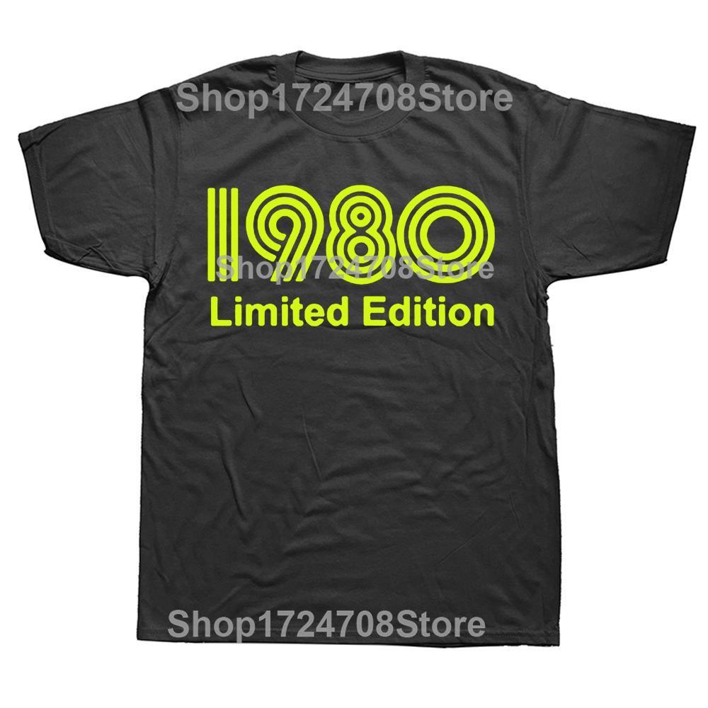 Novelty Awesome 1980 Limited Edition Funny 45th T Shirts Graphic Cotton Streetwear Short Sleeve Birthday Gifts Summer T-shirt