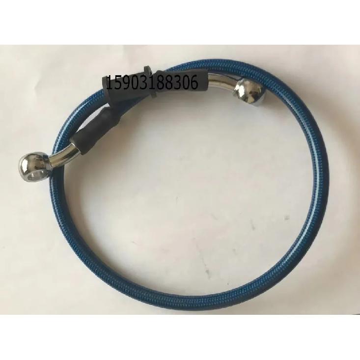 Universal 120CM Motorcycle Brake Oil Hose Line Stainless Steel Pipe Banjo Fittings 28 Degree Durable Motorcycle Maintenance Part