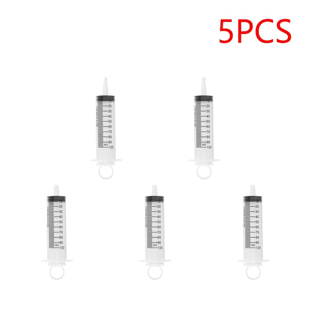 100ml Syringe Glue Filling Feeding Syringe Nutrient Sterile Health Without Needle Watering Refilling for Industrial Hydroponics