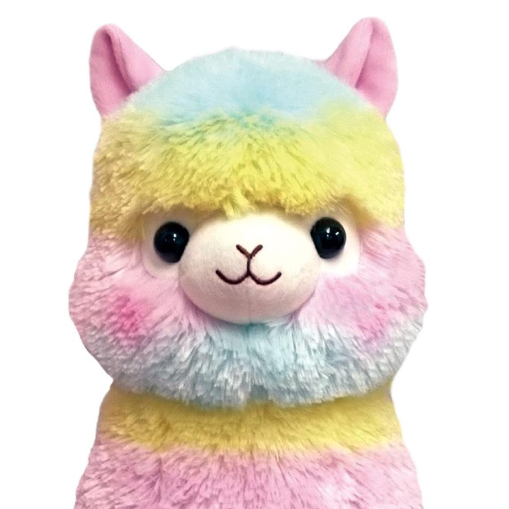 Amufan Alpacasso Großes Plüschtier Regenbogen