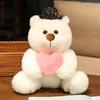 Cute Sitting Heart Teddy Bear Doll Plush Toy Love Bear Hug Bear Doll Girl Soothing Rag Doll