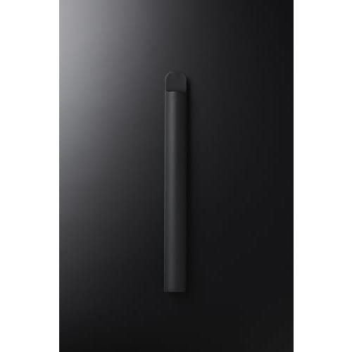 Yamazaki Tower Silicone Rolling Pin with Scraper, Black, W3 x D3 x H30cm, Dishwasher Safe, 2-Way Rolling and Cutting Function, 1412