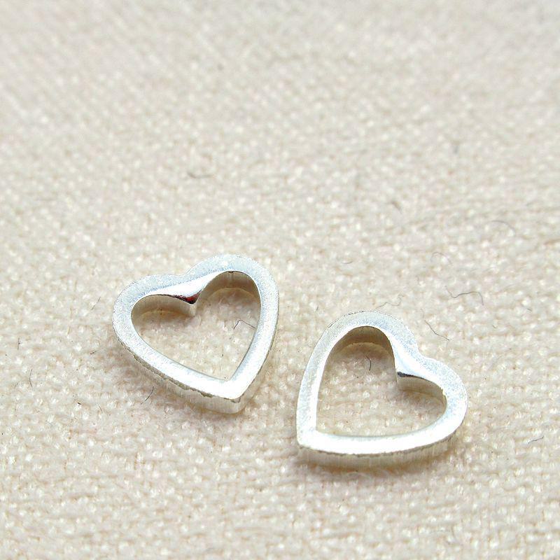 925 Sterling Silver Heart-Shaped Love Ring & Handmade Beaded Bracelet Necklace