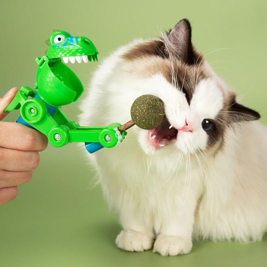 

Игрушка для кошек, съемный динозавр с кошачьей мятой и устойчивым к укусу кошачьей мяты, игра в жевательную кошачью мяту, леденец, игрушка, товары для домашних животных