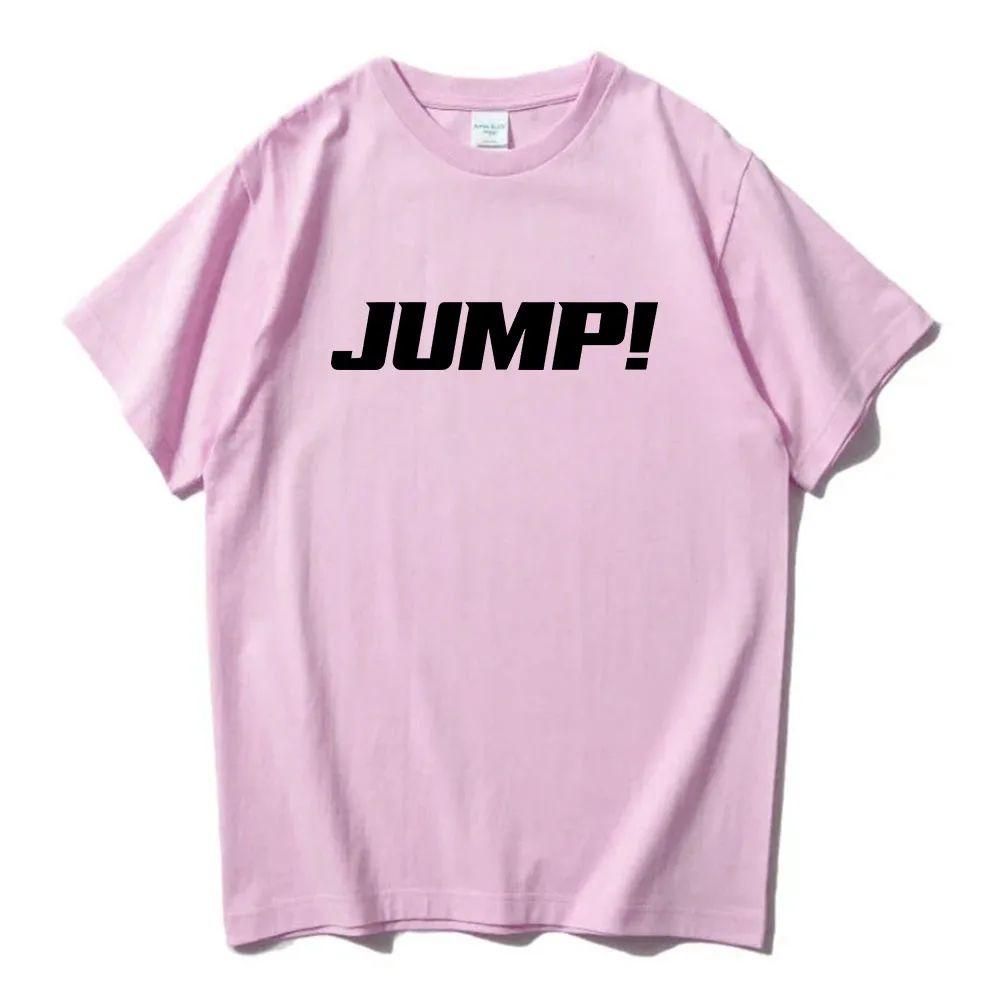 Jump Grafická trička Kpop Korejská dívčí kapela Trička Bavlna Móda Tričko s krátkým rukávem Pánské Dámské Oblečení Trička Unisex