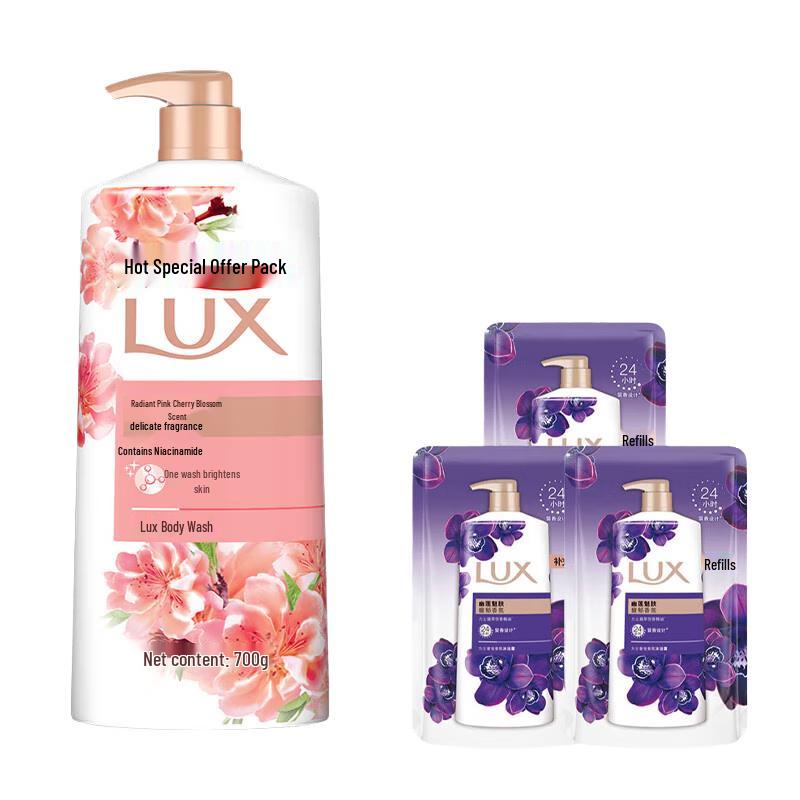 

LUX Brightening Pink Cherry Blossom Shower Milk Special Pack