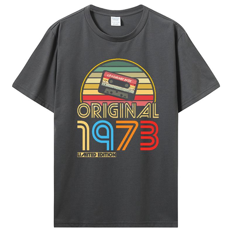 Old T Shirt Original Limited Edition 1973 Vintage T-shirt Funny Women Men Birthday Gift Printed Tshirt Harajuku Streetwear Tees