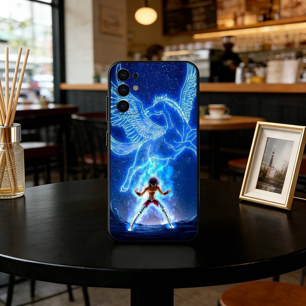 

Чехол для телефона Saint Seiya Черный Силиконовый Мягкий Для Samsung S25,S24,S21,S22,S23,S30,Ultra,S20,Plus,Fe,Lite Samsung S21Ultra
