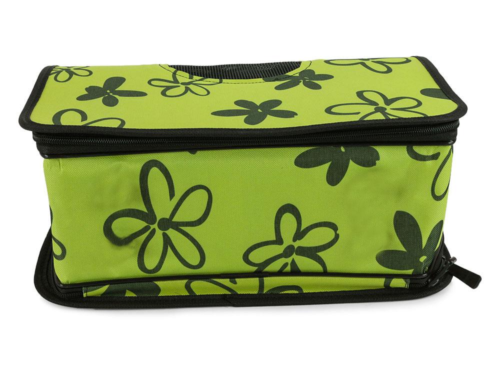 Dog Bag Dots Green (75) Gab_B
