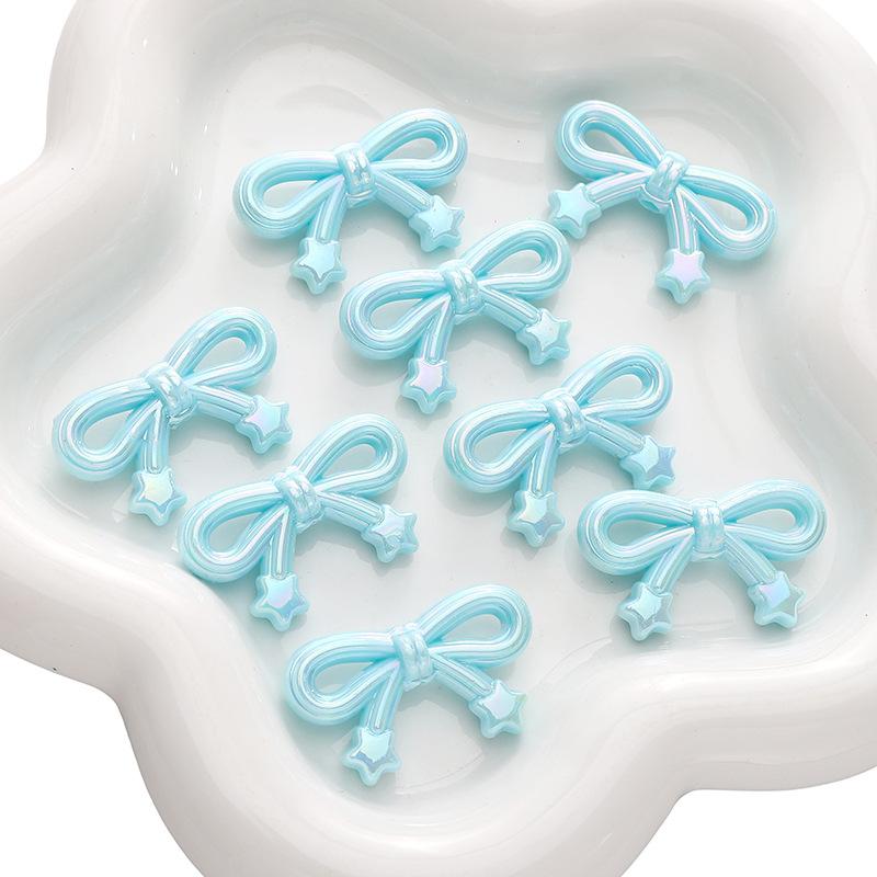 Acrylic AB Color Star Love Bow Bead Diy Handmade Beaded Bracelet Mobile Phone Chain Material