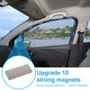 2Pcs Magnetic Car Window Sunshade Cover UV Protection Car Side Front Rear Window Mesh Curtain Protector Cover Auto Accessories