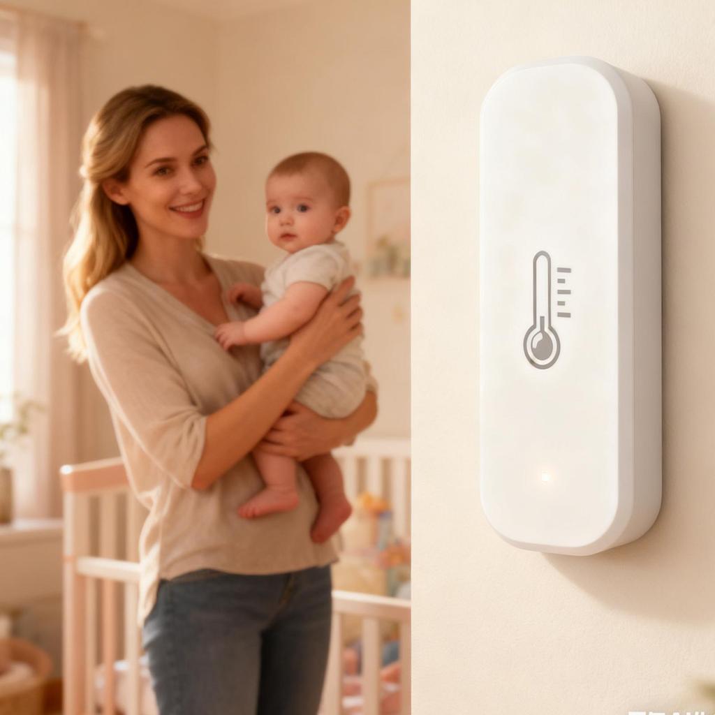 Humidity Sensor Smart Precise Wireless Remote Remote Temperature Monitor WiFi For Bedroom Bathroom Kitchen Home Dormitory Hotel