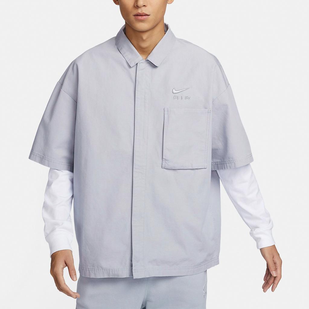 Nike Comfortable Loose Logo Casual Short Sleeve Shirt Men shirts Purple DX7869-012