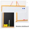 Blackboard Black White Magnetic Plate Double Sided Chalkboard Hanging Notes Message Board Whiteboard Wall Mounted Writing Boards