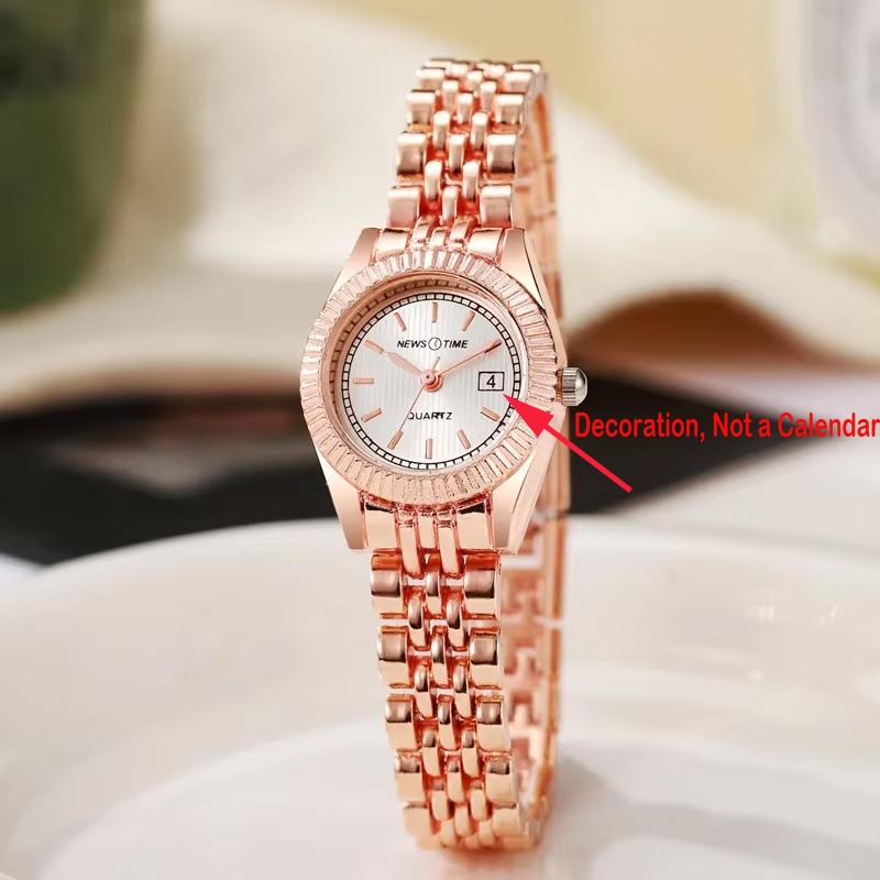 

Top Brand Women Gold Silver Classic Quartz Watch Female Elegant Clock Luxury Gift Watches Ladies Steel Wristwatch Montre Femme