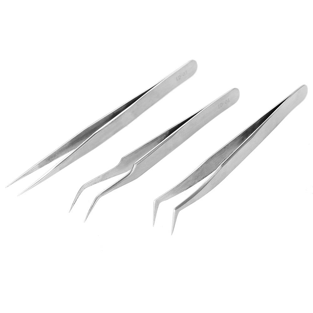 6pcs / Set Professional Eyelashes Extension Tool Kit Tweezers Scissors Brushes Makeup Tool