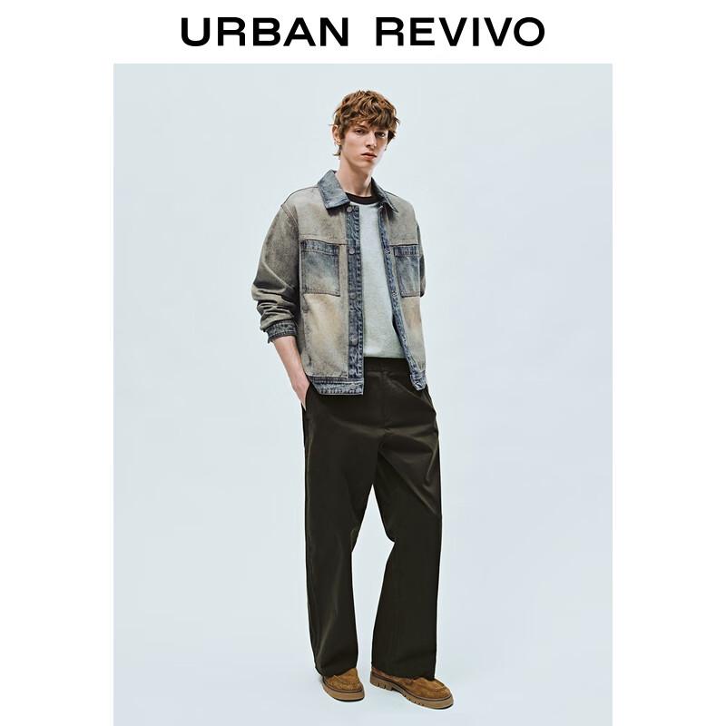 

UR Men s Retro Washed Denim Double Pocket Jacket XL