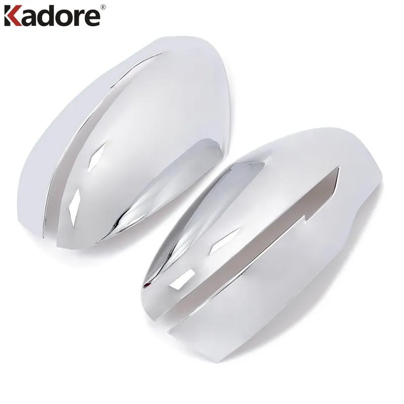 Rearview Mirror Cover Trim For Nissan X-Trail Rogue T32 2014-2018   Chrome Car Side Wing Mirror Shell Cap Accessories