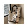 Bolso de Hombro de Lona para Chica de Moda Snoopy Compartimentos Interiores Uso Diario Casual