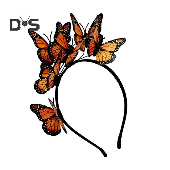 Frauen Stirnband Bunte Schmetterlinge Decor Braut Haar Band Parteien Cosplay Halloween Haar Zubehör