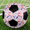 1PC American Flag Bones Soccer Ball Size 5 Football Machine Sewn Indoor/Outdoor Universal Football W120