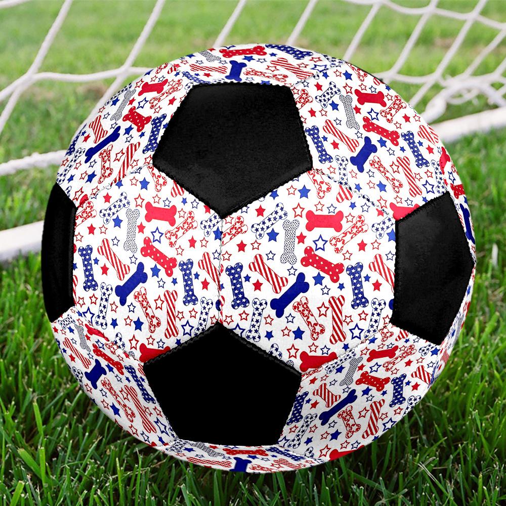 1PC American Flag Bones Soccer Ball Size 5 Football Machine Sewn Indoor/Outdoor Universal Football W120