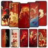 Soft TPU Case For Realme C67 C63 C55 C53 C25 C21 10 11 12 13 GT 2 3 5 Pro Plus 5G Shockproof Phone Cover Cartoon New Year Horse