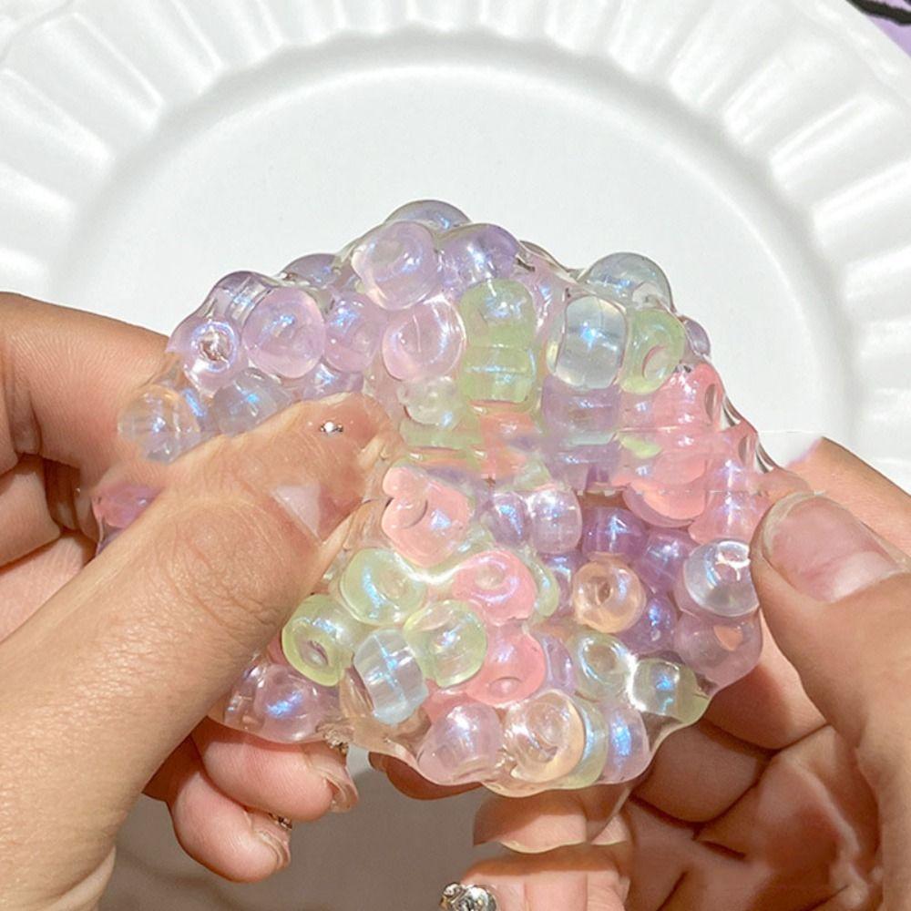 Transparent Hand Made Ball Pinch Toy Super Soft Slow Rebound Toy Office Workers