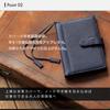 A6 Size Notebook Genuine Holds 2 Pen Sticky Business Bookmark Included NC5 [BLUE SINCERE] Cover, Leather, Books, Holder, Pocket, Cards, Notes, Cards,