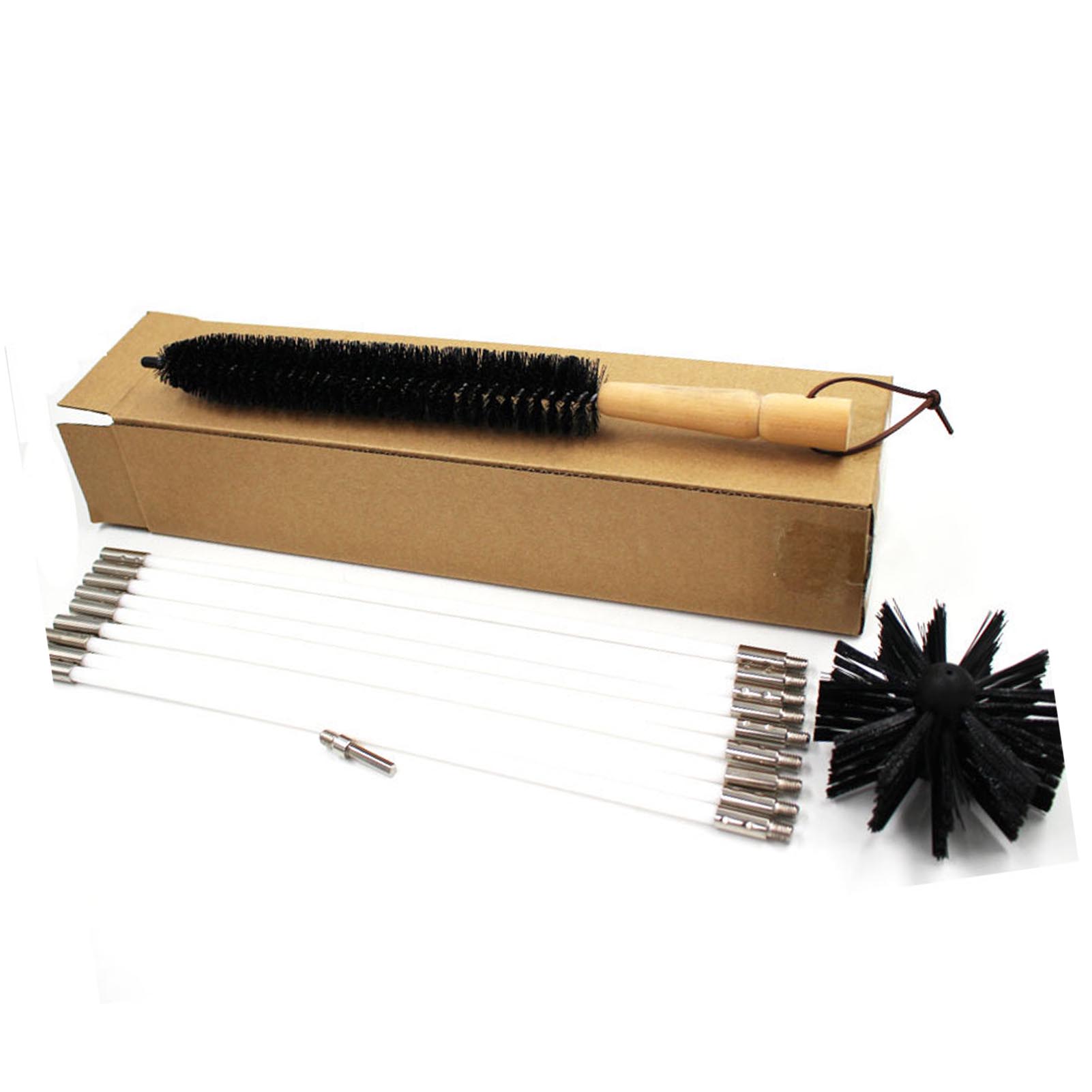 

12Pcs Chimney Pipe Cleaning Brush Flexible Inner Wall Cleaner Electric Drill Part for Dryer Flue