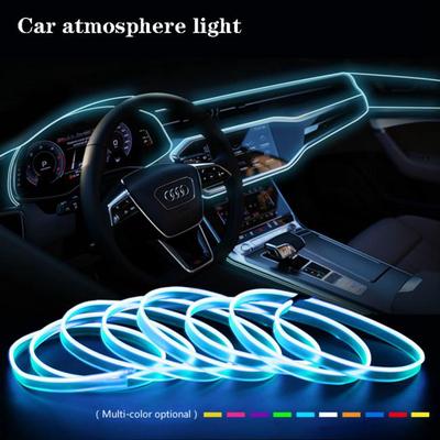 1M Car LED Light Strip EL Cold Wire Fluorescent Neon Tube Interior Decor Lamp
