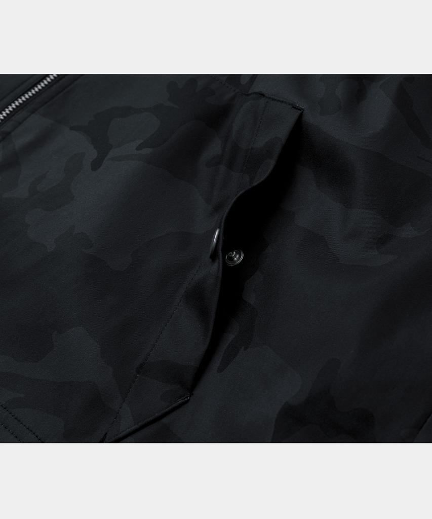 Lettercomo Shell Wind Camo Windbreaker Jacket Black