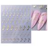 Naklejki do zdobienia paznokci nuty samoprzylepne DIY Vintage Angielski List Manicure Dekoracja Naklejki Damskie Akcesoria do Paznokci do Domu Salonu