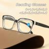 New Retro Large Frame Presbyopia Glasses Spring Leg Men and Women Anti-blue Light HD Reading Glasses Eye Protection