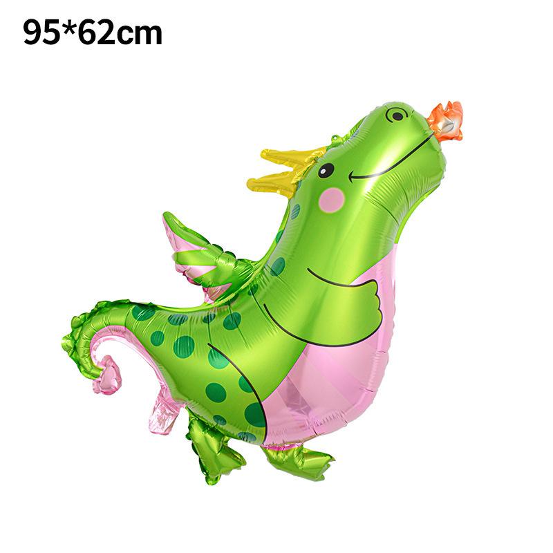 Cartoon Animal Tyrannosaurus Rex Dinosaur Balloon Children'S Cartoon Q Version Birthday Forest Theme Party Decoration