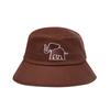 Bbc Earth Animal Embroidery Cotton Bucket Hat  Brown 