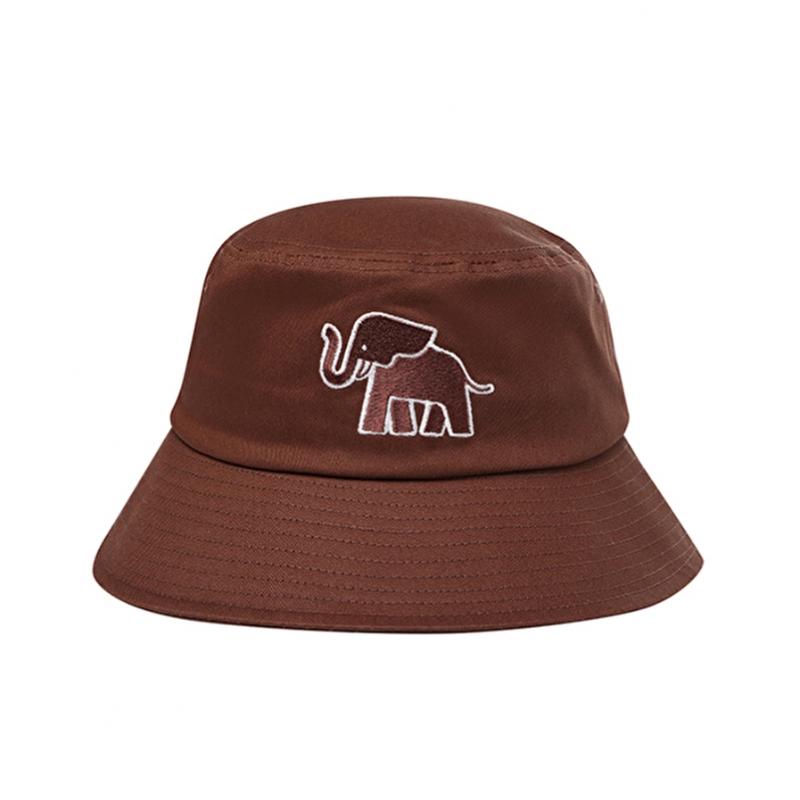 Bbc Earth Animal Embroidery Cotton Bucket Hat  Brown 