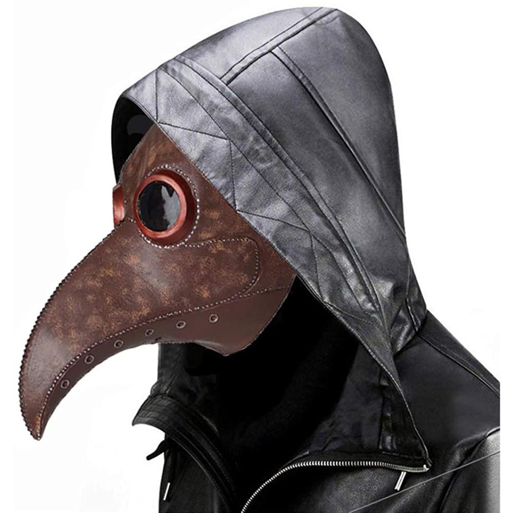 Plague Doctor Party Masks Halloween Medieval Long Nose Beak Mask Steampunk Props Headgear