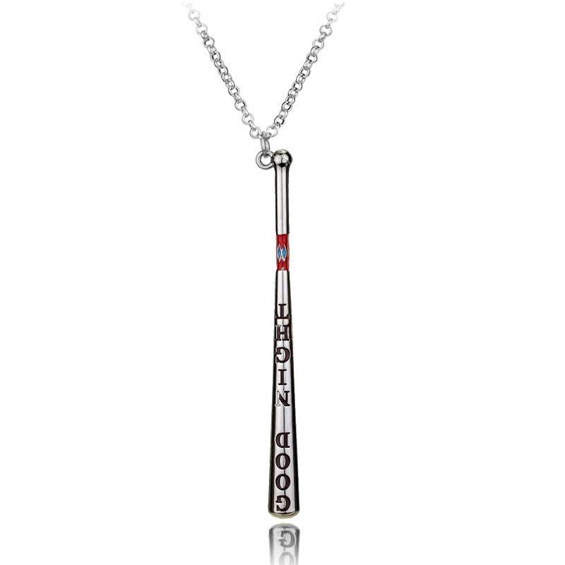 Baseball Bat Pendant Necklace, Movie Character Inspired Clavicle Chain Wholesale